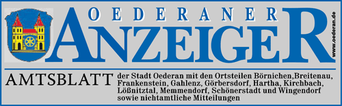 Oederaner Anzeiger - Mugler Druck und Verlag